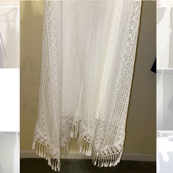 White Lace Summer Dress Beach - Picture 5 of 7